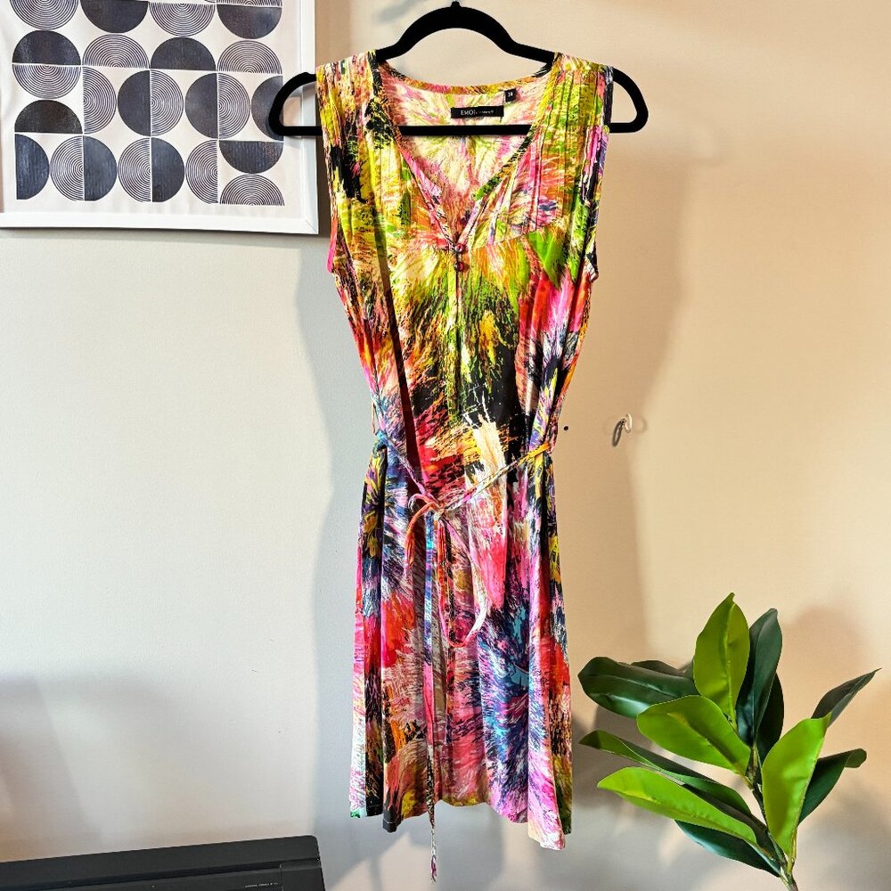 Multicolor sundress 100% cotton bought in Europe - Picture 3 of 12